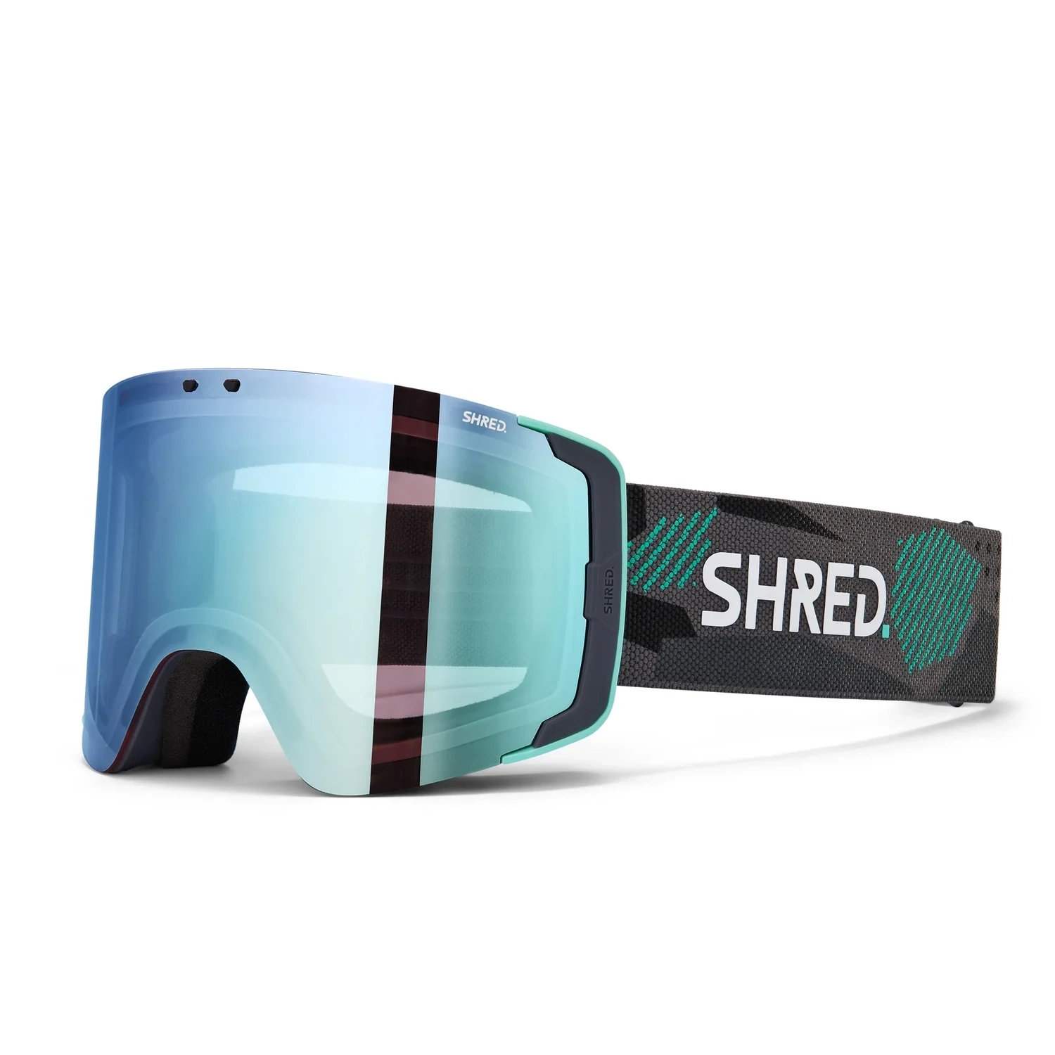 SHRED GRATIFY GOGGLES + CBL 2.0 DEEP BLUE MIRROR LENS 23/24, Color: FOG FLASH
