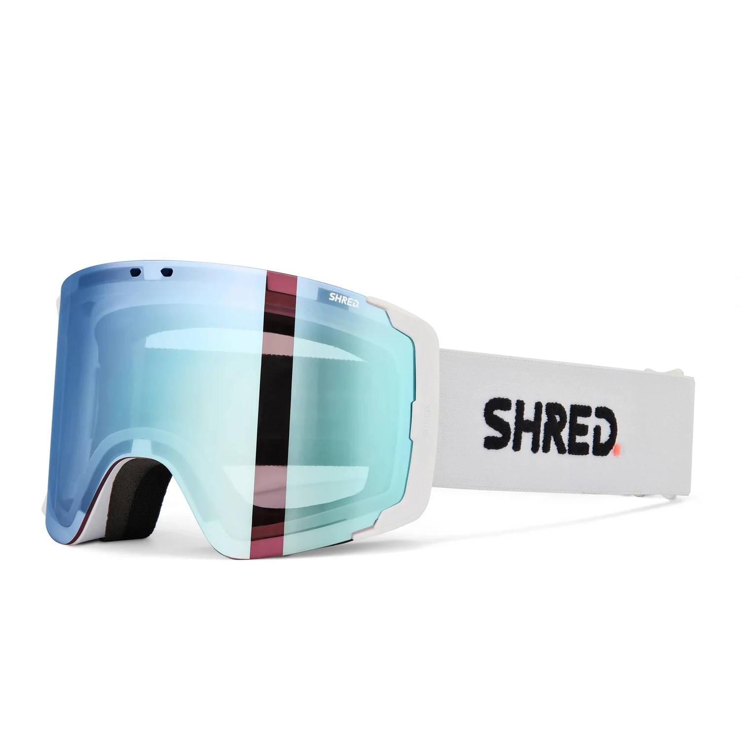 SHRED GRATIFY GOGGLES + CBL 2.0 DEEP BLUE MIRROR LENS 25/26, Color: PURE WHITE