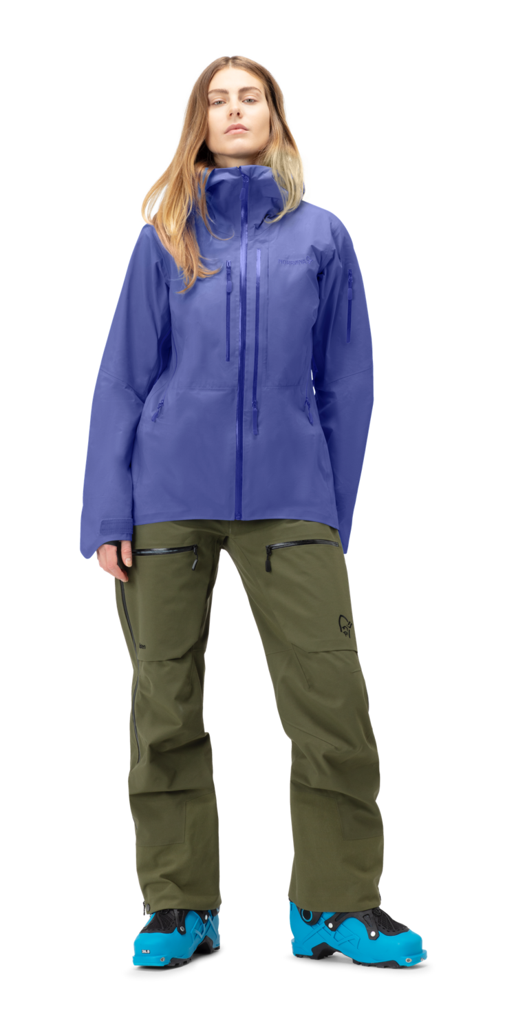 NORRONA LOFOTEN GORE-TEX PRO JACKET 23/24 WOMEN, Color: VIOLET STORM, Size: S