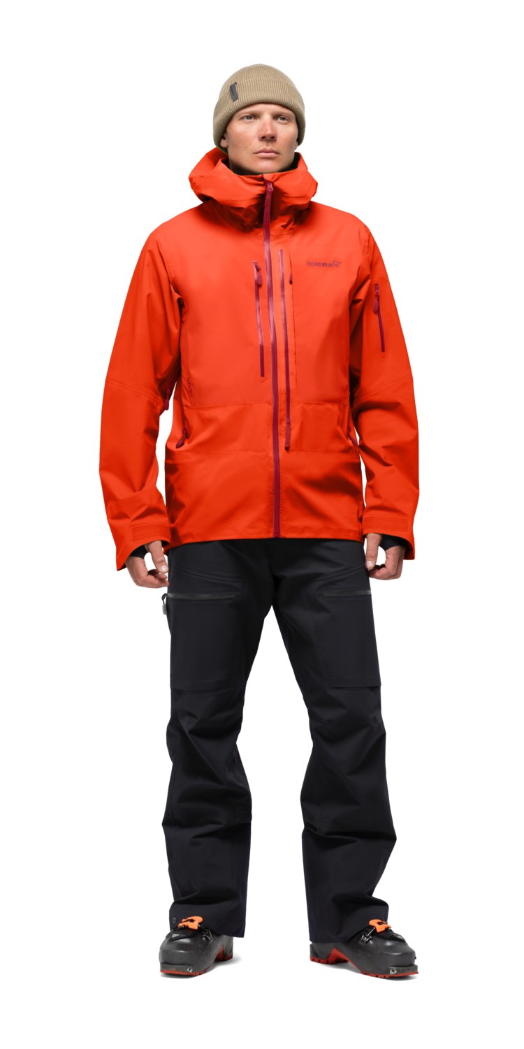 NORRONA LOFOTEN GORE-TEX PRO JACKET 23/24 MEN, Color: ADRENALIN RED, Size: XL