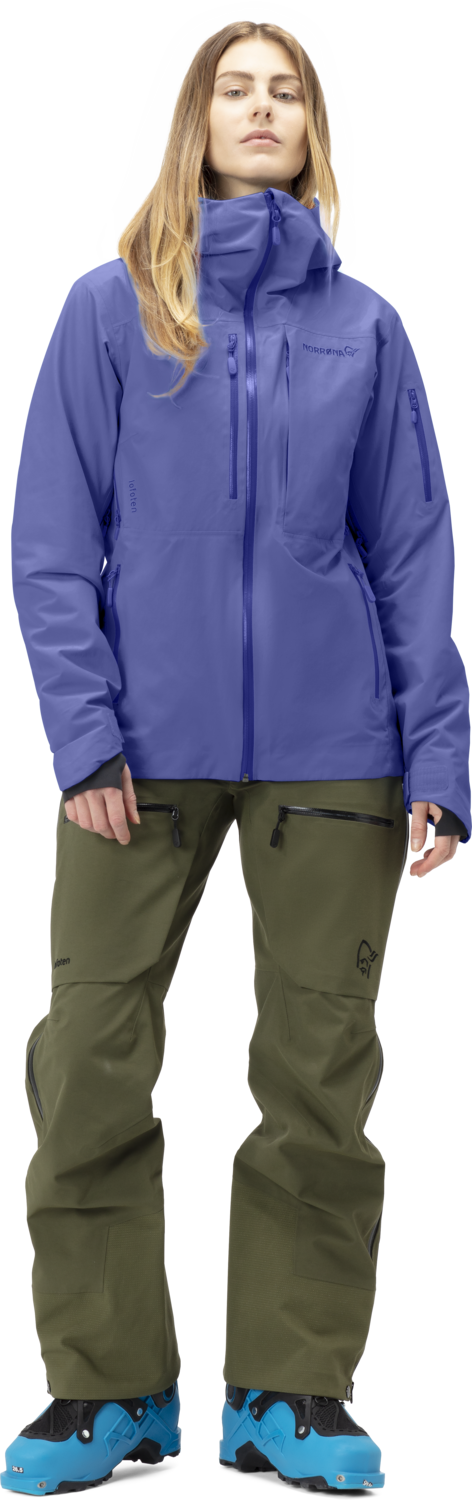 NORRONA LOFOTEN GORE-TEX INSULATED JACKET 23/24 WOMEN, Color: VIOLET STORM, Size: M
