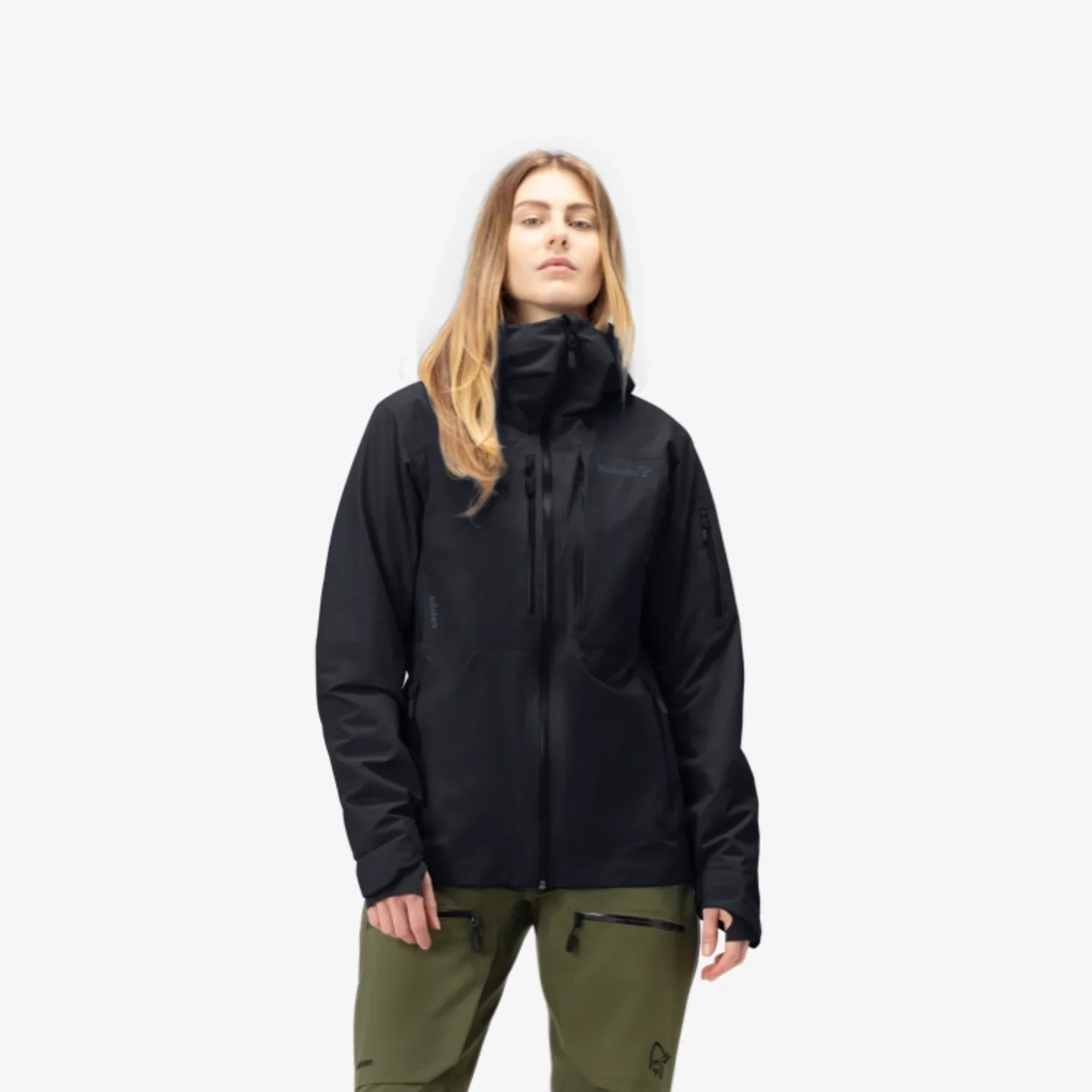 NORRONA LOFOTEN GORE-TEX INSULATED JACKET 23/24 WOMEN, Color: CAVIAR BLACK, Size: XL