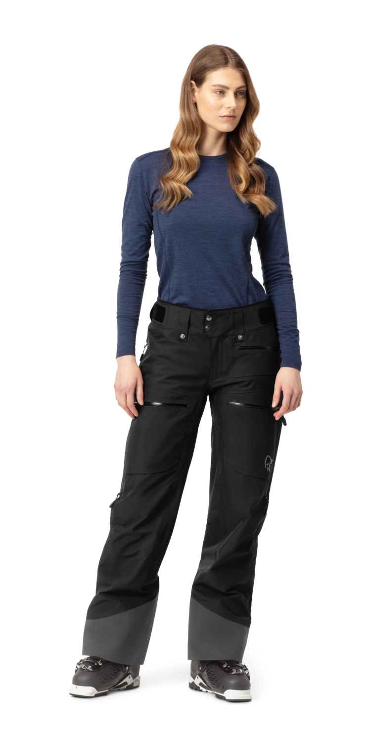 NORRONA LOFOTEN GORE-TEX INSULATED PANT 23/24 WOMEN, Color: CAVIAR BLACK, Size: XL
