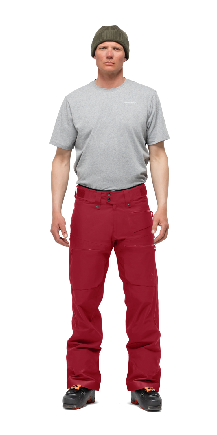 NORRONA LOFOTEN GORE-TEX INSULATED PANT 23/24 MEN, Color: RHUBARB, Size: M