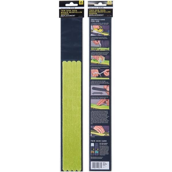 FISCHER TWIN SKIN MOHAIR REPLACEMENT NARROW YELLOW NEON