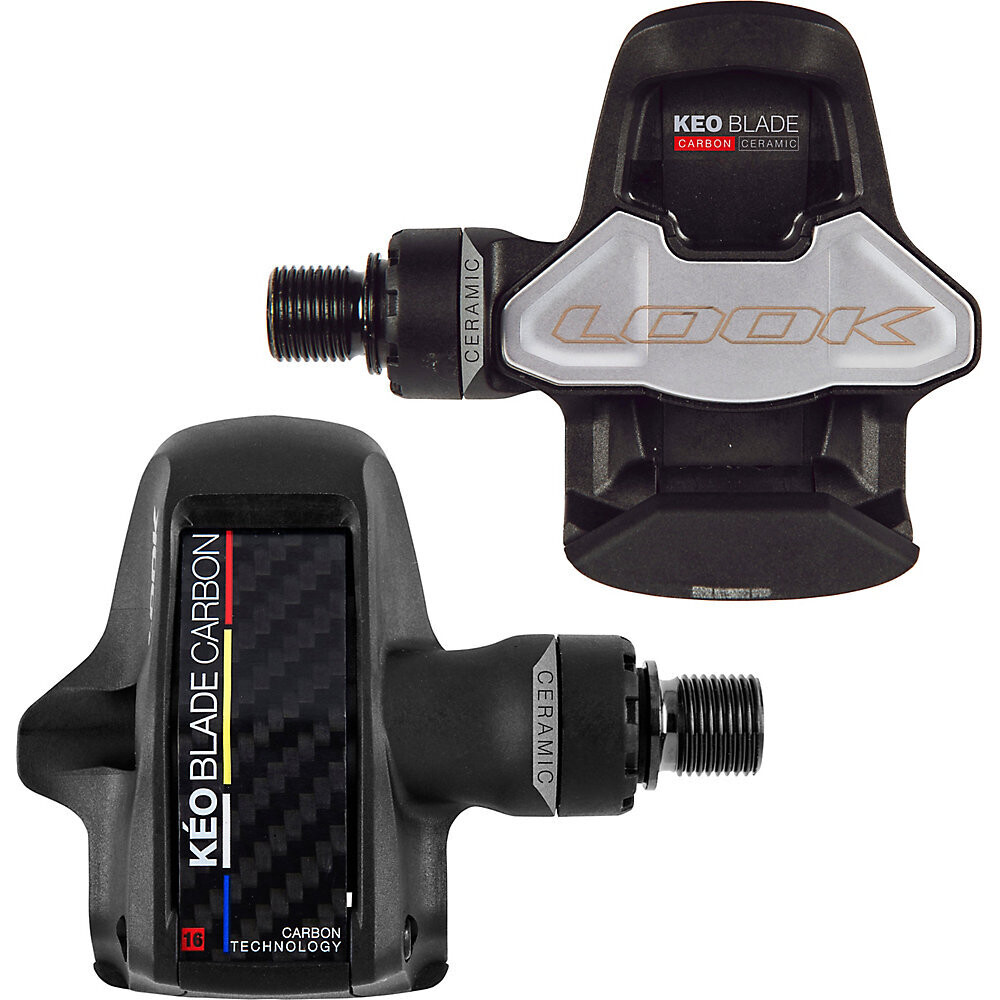 LOOK BLADE CARBON CR 12 CERAMIC PEDALS 9/16&quot; SPINDLE BLACK PAIR