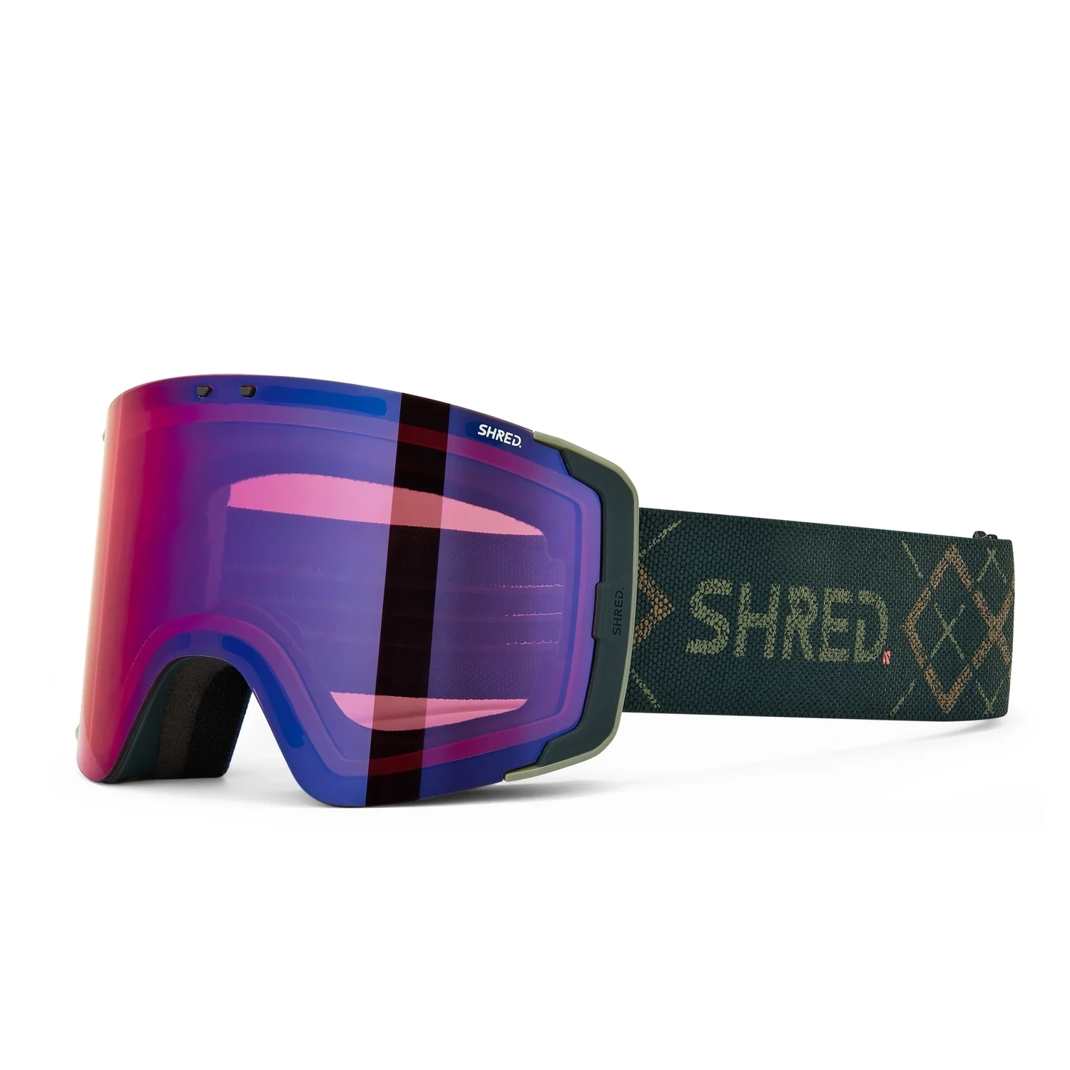 SHRED GRATIFY BIGSHOW GOGGLES + CBL BLAST MIRROR LENS 23/24, Color: RECYCLED