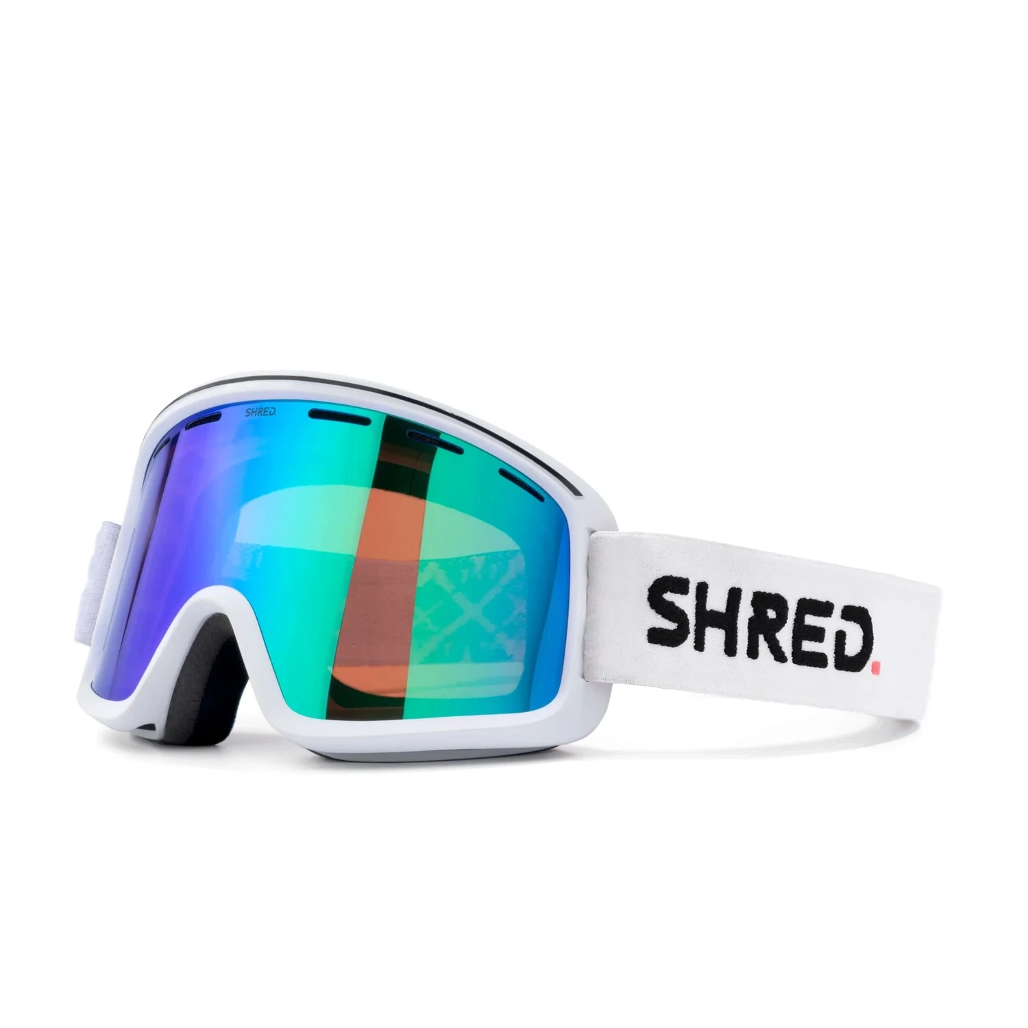 SHRED MONOCLE GOGGLES + CBL PLASMA MIRROR LENS 23/24 PURE WHITE