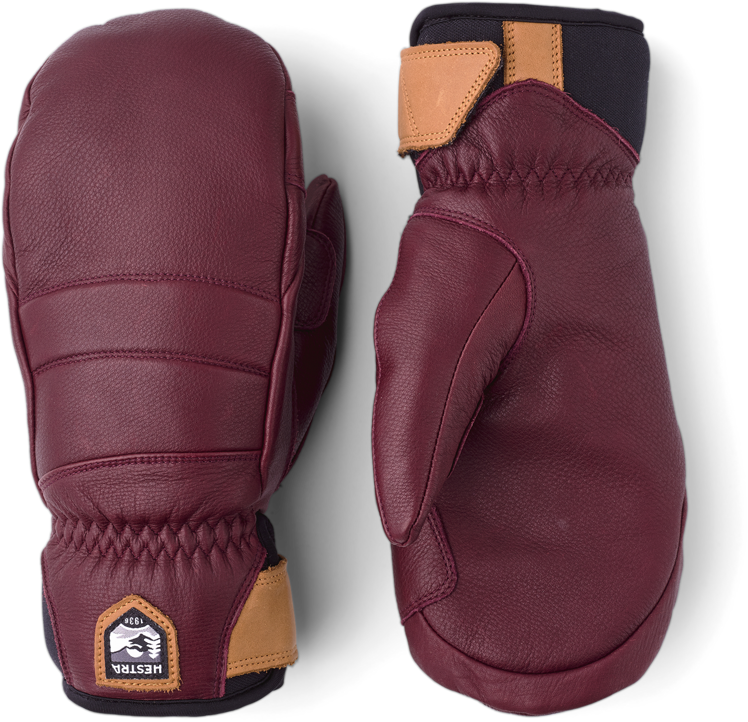 HESTRA FALL LINE MITT 24/25 WOMENS, Color: BURGUNDY, Size: 8