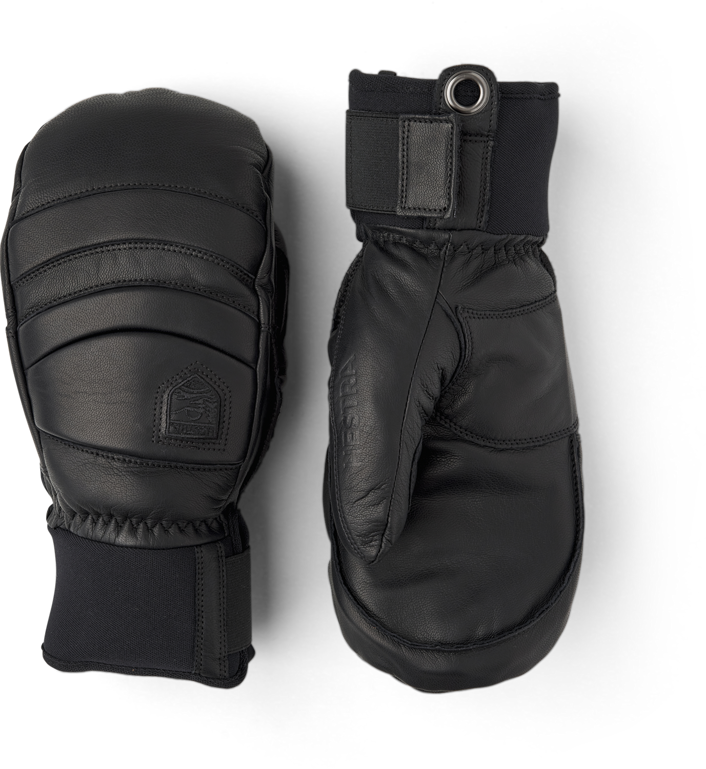 HESTRA FALL LINE MITT  UNISEX, Color: BLACK/BLACK, Size: 7