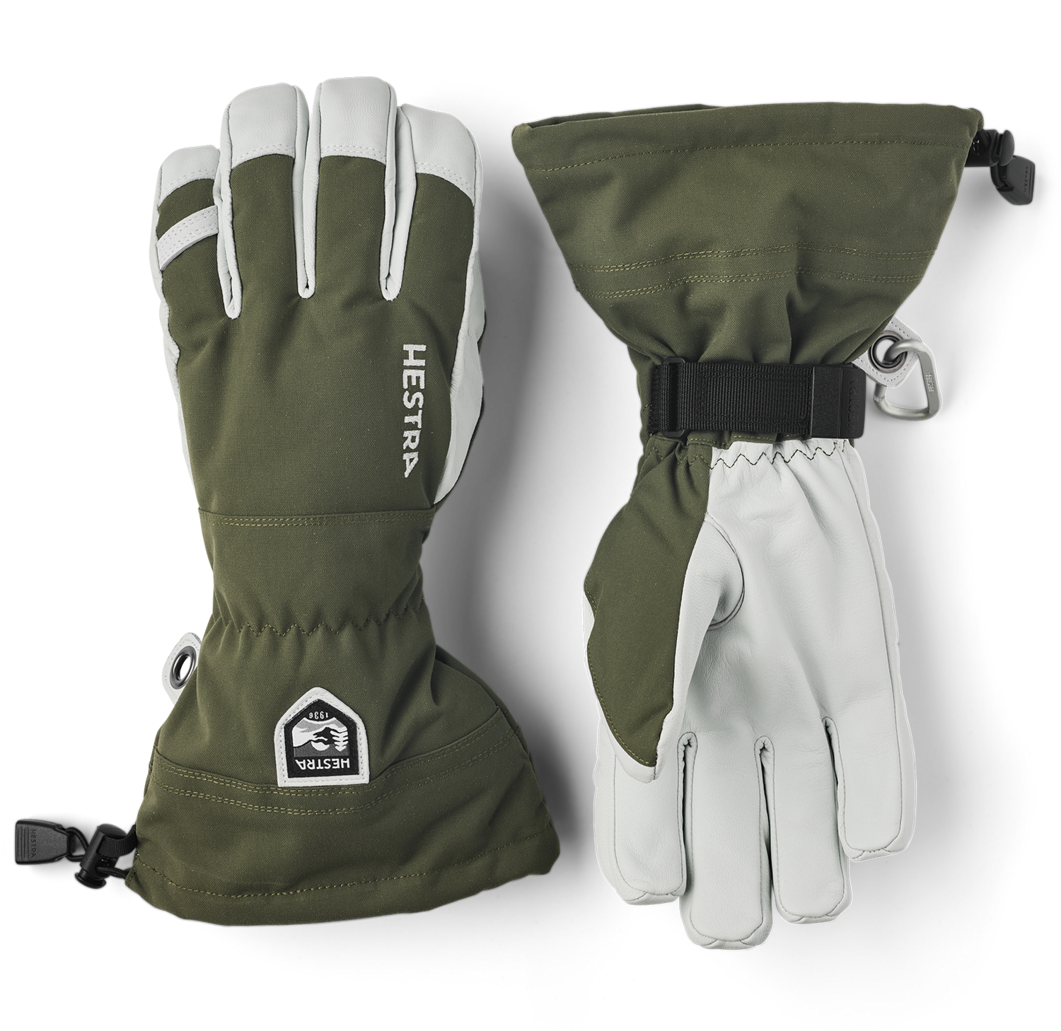 HESTRA HELI GLOVE UNISEX, Color: OLIVE, Size: 11