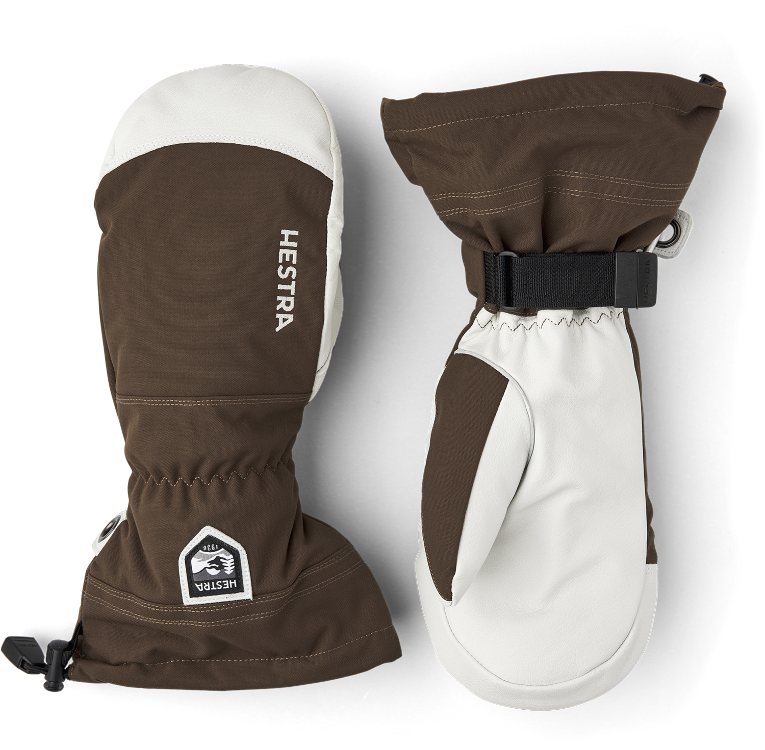 HESTRA HELI MITT UNISEX, Color: ESPRESSO, Size: 10