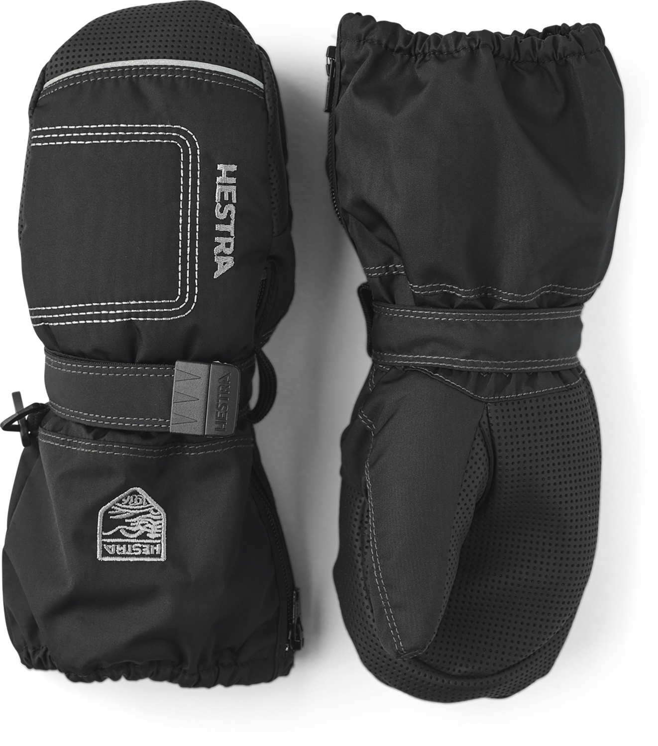 HESTRA BABY ZIP LONG JUNIOR, Color: BLACK/BLACK, Size: 4