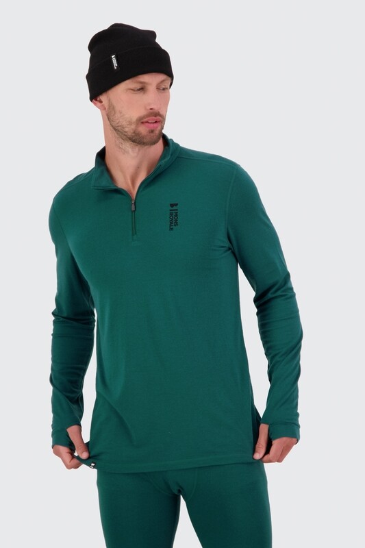 MONS ROYALE CASCADE MERINO FLEX 200 1/4 ZIP 23/24 MEN