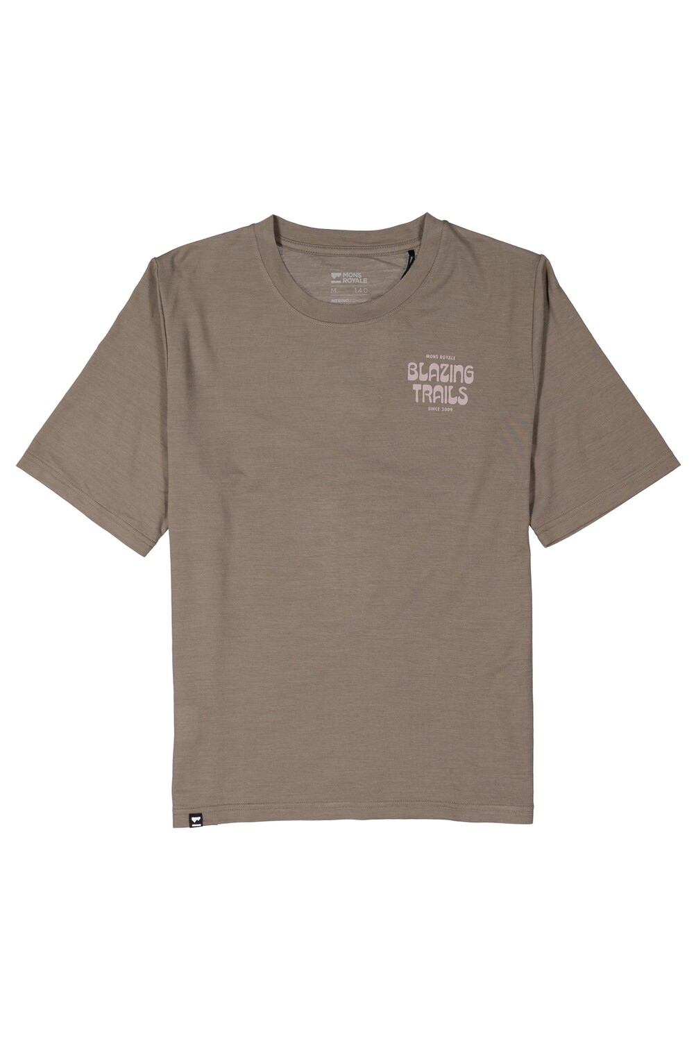 MONS ROYALE ICON RELAXED TEE 23/24 WOMEN, Color: WALNUT, Size: S