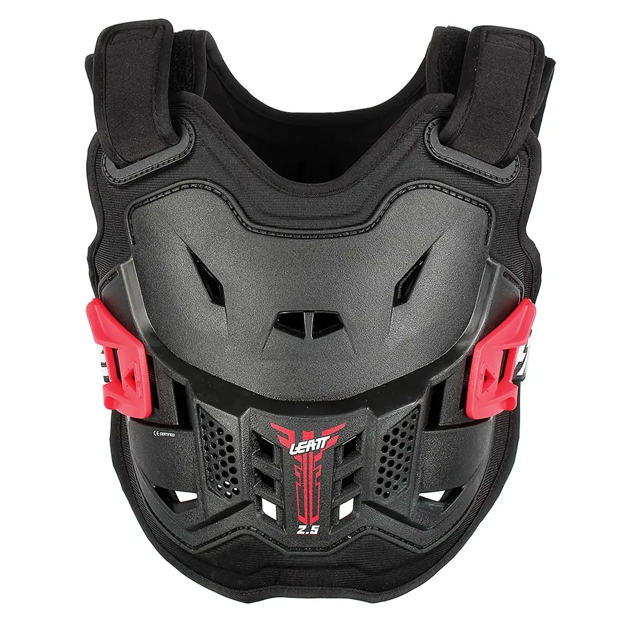 LEATT 2.5 PRO ARMOUR CHEST PROTECTOR BLACK/RED (110-134CM) JUNIOR