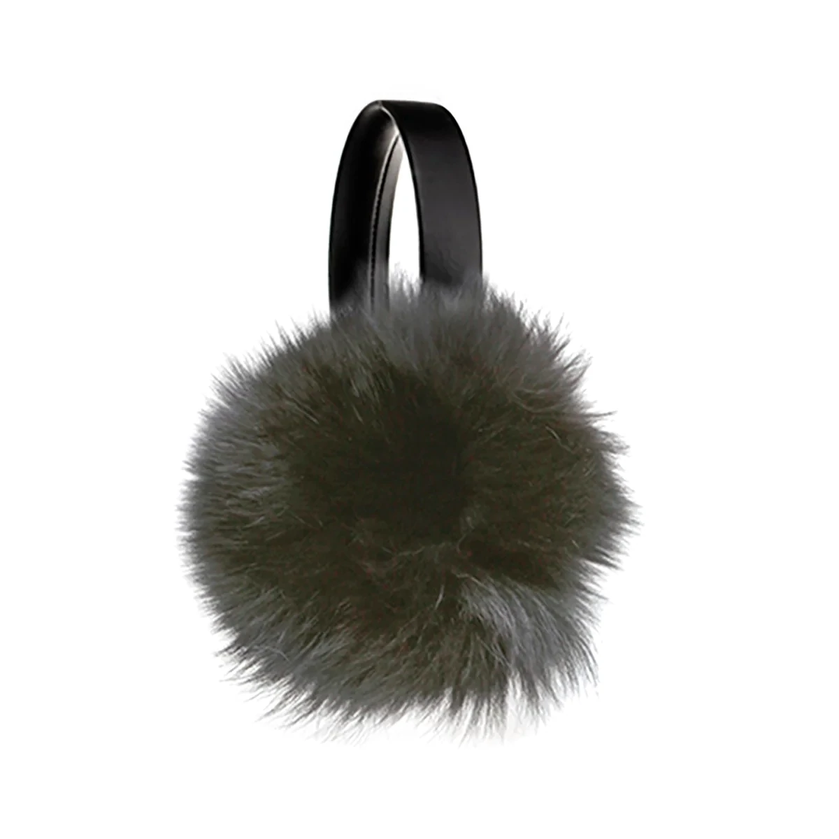 HARRICANA EARMUFF WITH RECYCLED FUR, Color: BLACK FOX