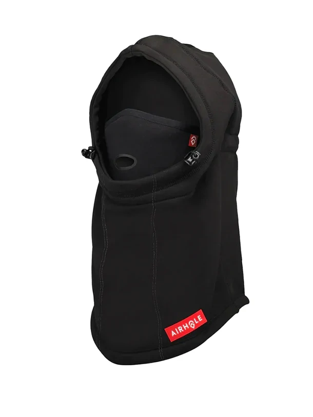 AIR HOLE 2+1 AIRHOOD MICROFLEECE, Color: BLACK, Size: ML