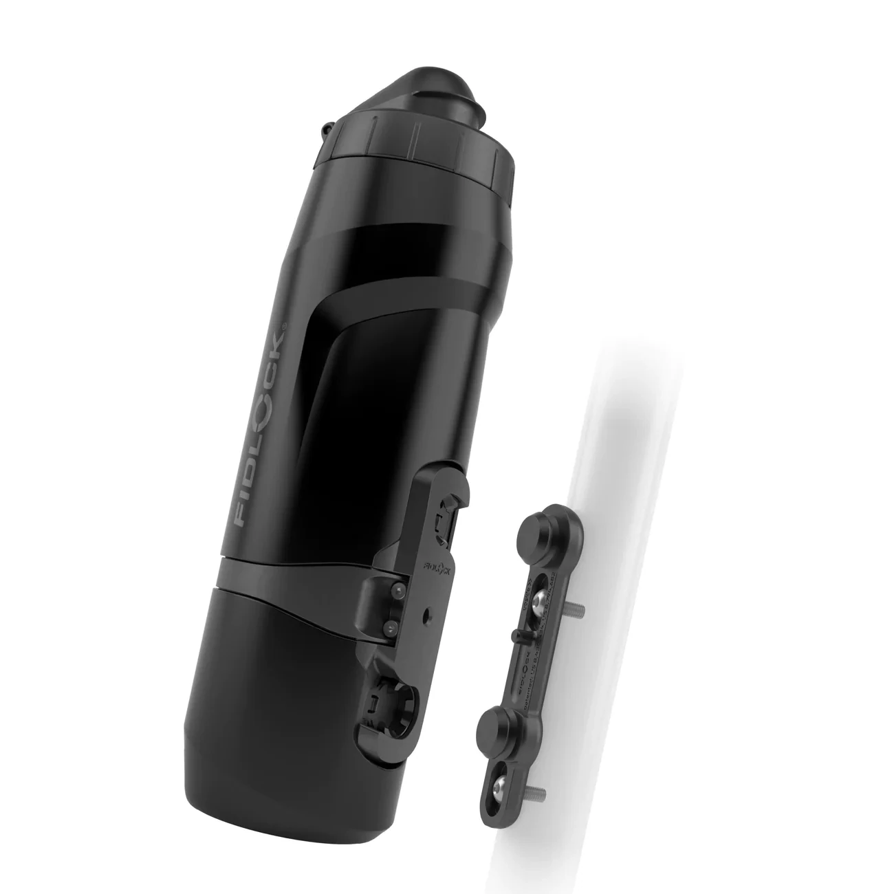 FIDLOCK TWIST BOTTLE 800ML WITH BASE TRANSPARENT BLACK