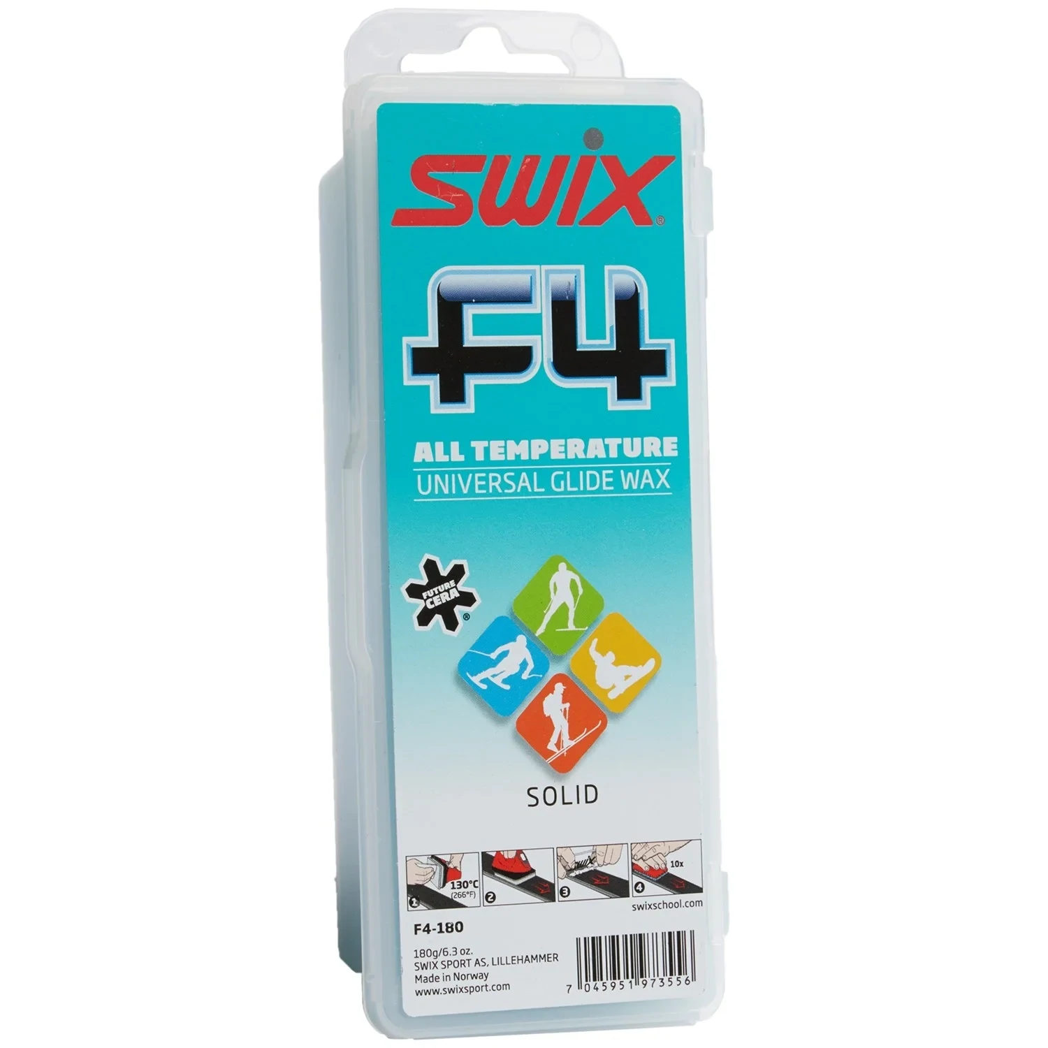 SWIX F4 UNIVERSAL GLIDE WAX 180G
