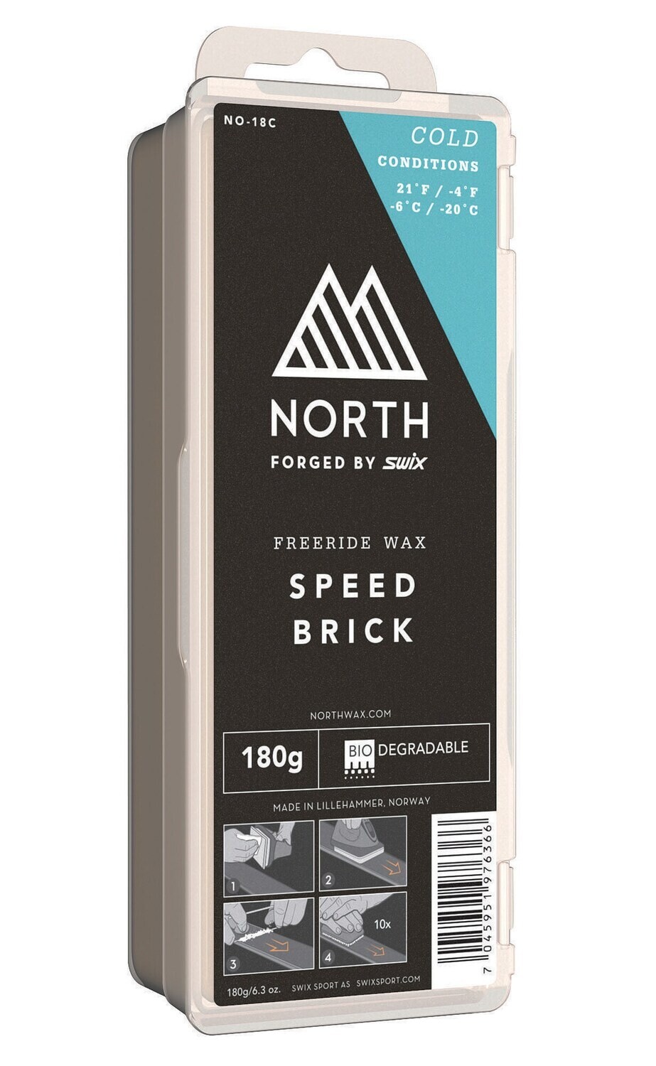 SWIX NORTH GLIDEWAX COLD 180GR