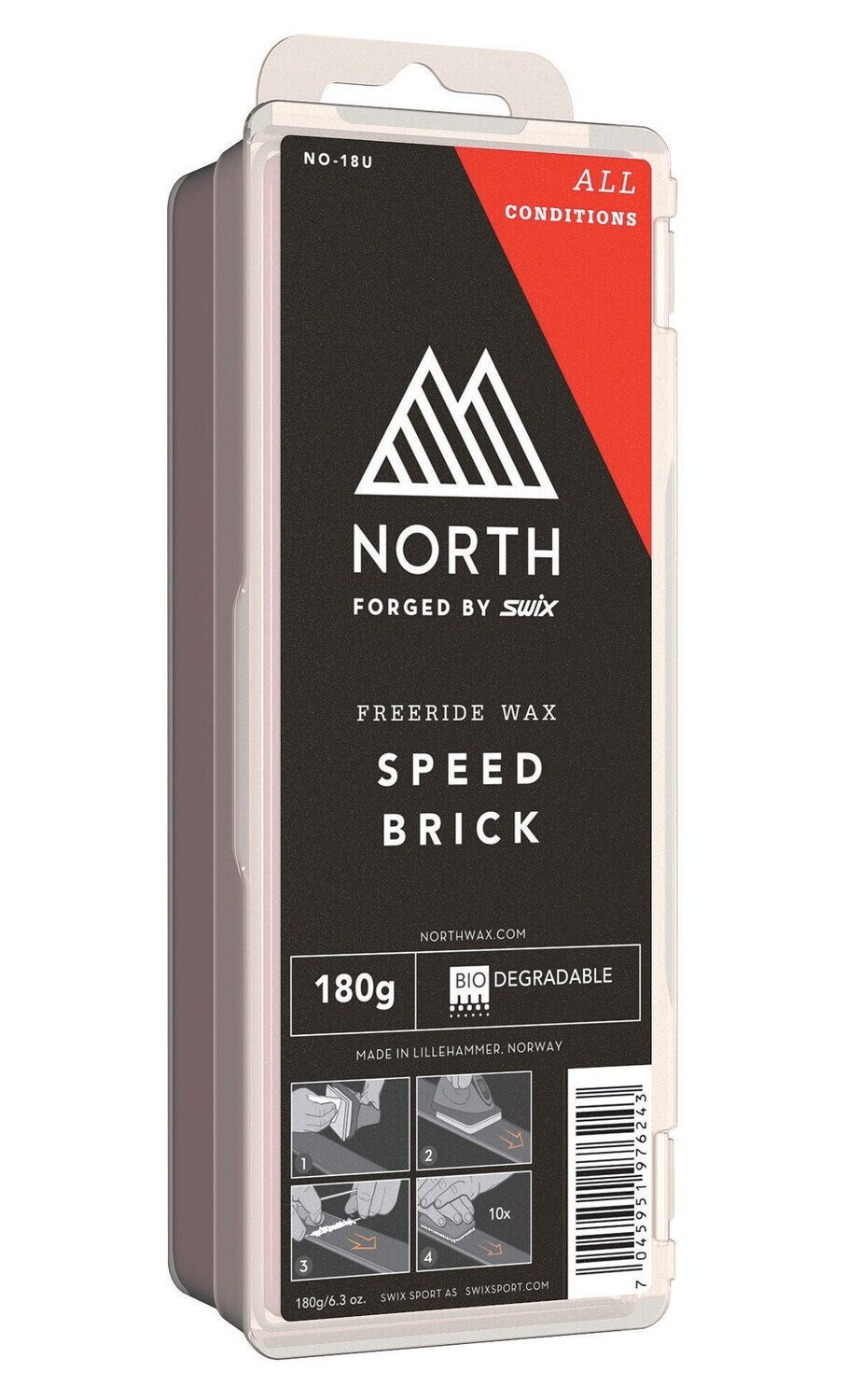 Cire de glisse SWIX NORTH 180 g