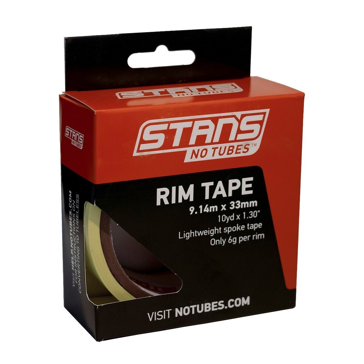 STANS NO TUBE RIM TAPE 10 YARDS X 33MM TL