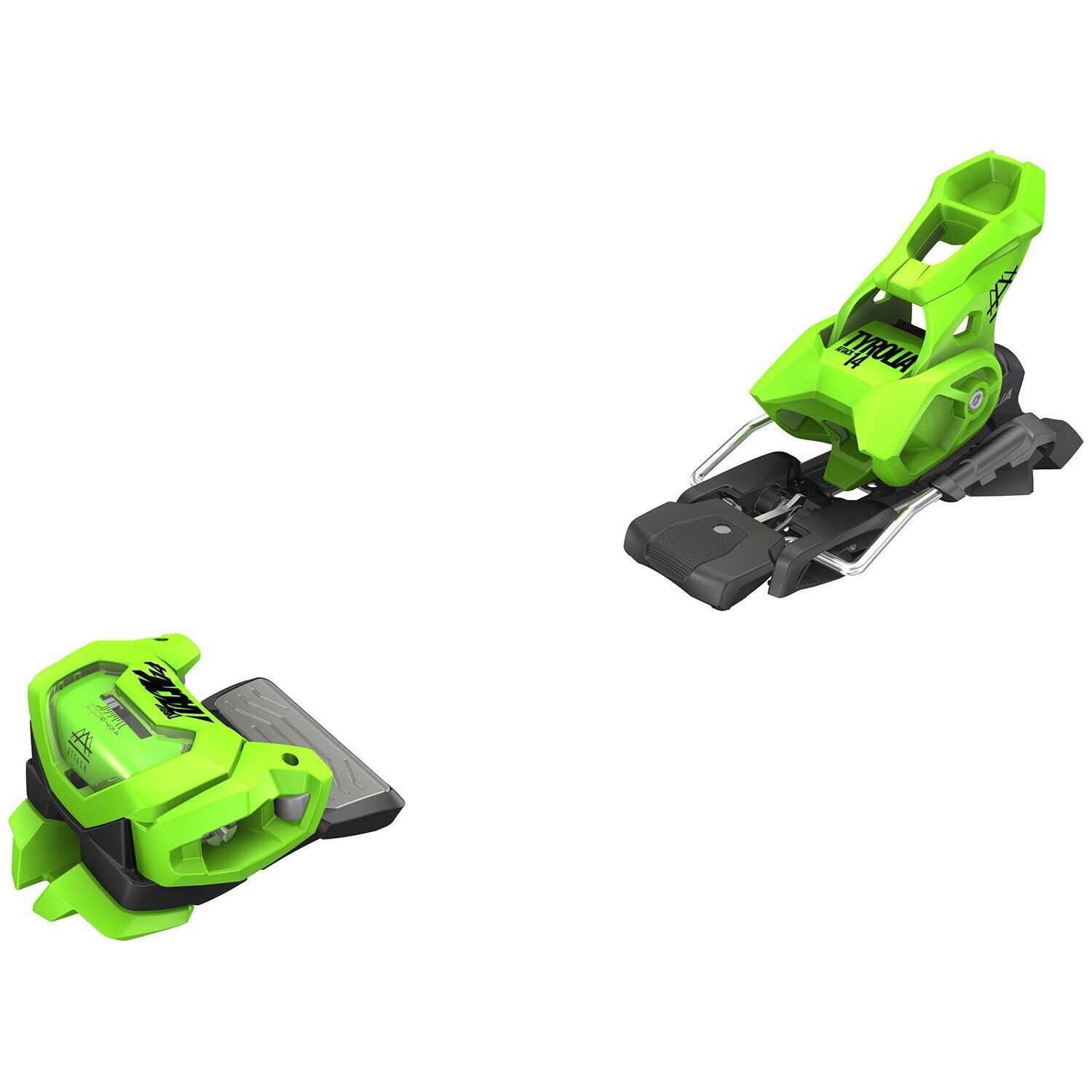 TYROLIA ATTACK 14 24/25, Color: GREEN, Size: 110MM