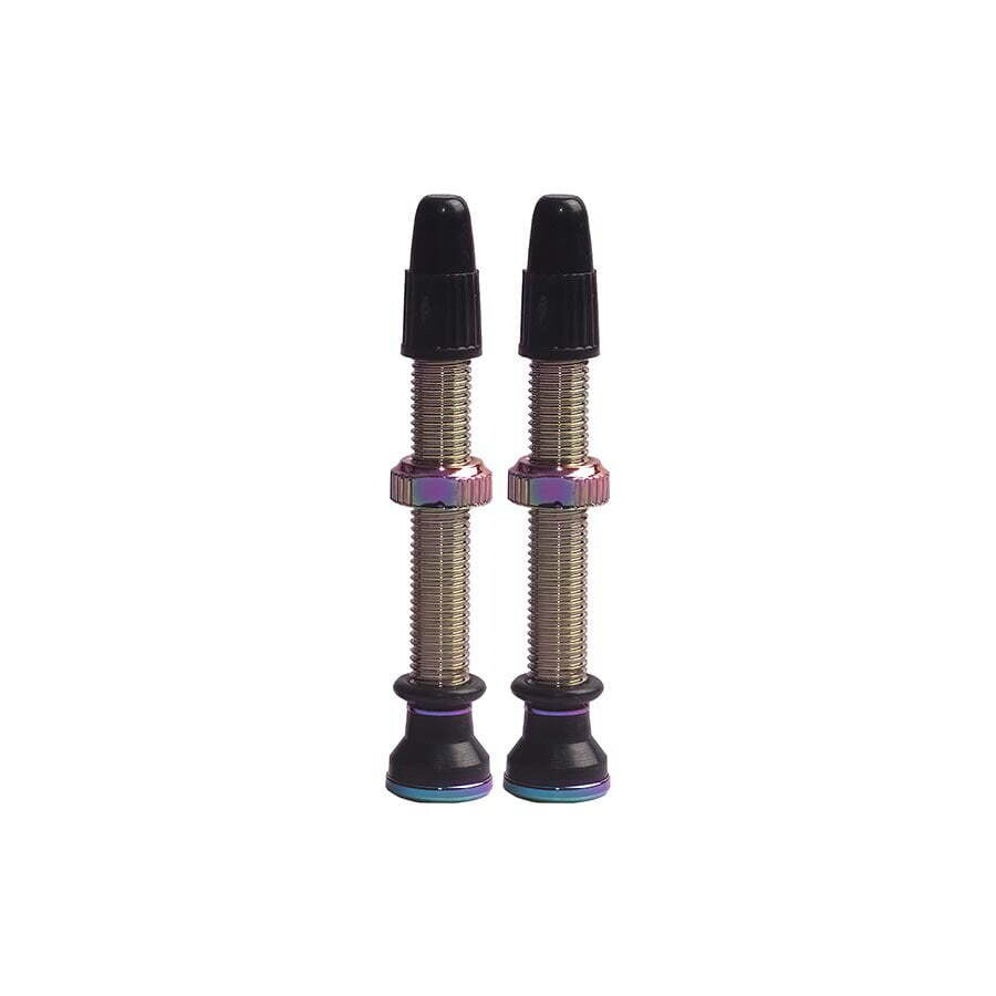 EVO IRIDESCENT TUBELESS VALVE PAIR 44MM