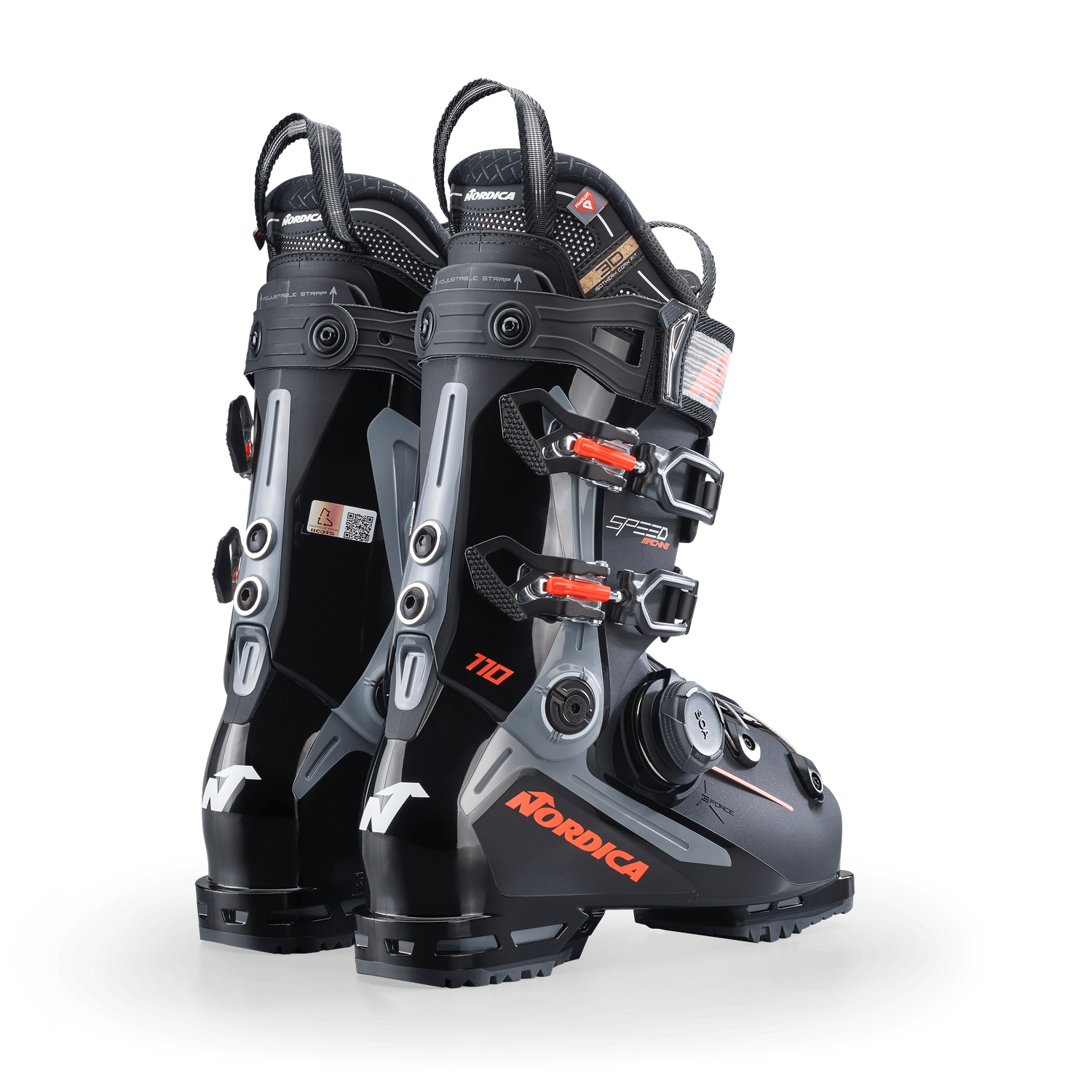 NORDICA SPEEDMACHINE  3  95 W BOA ALPINE SKI BOOTS 25/26 WOMEN