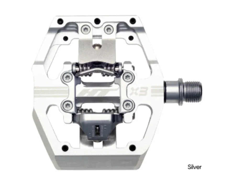 HT X3 CLIPLESS PEDALS SILVER
