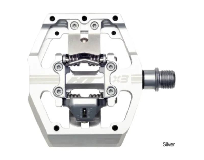 HT X3 CLIPLESS PEDALS SILVER