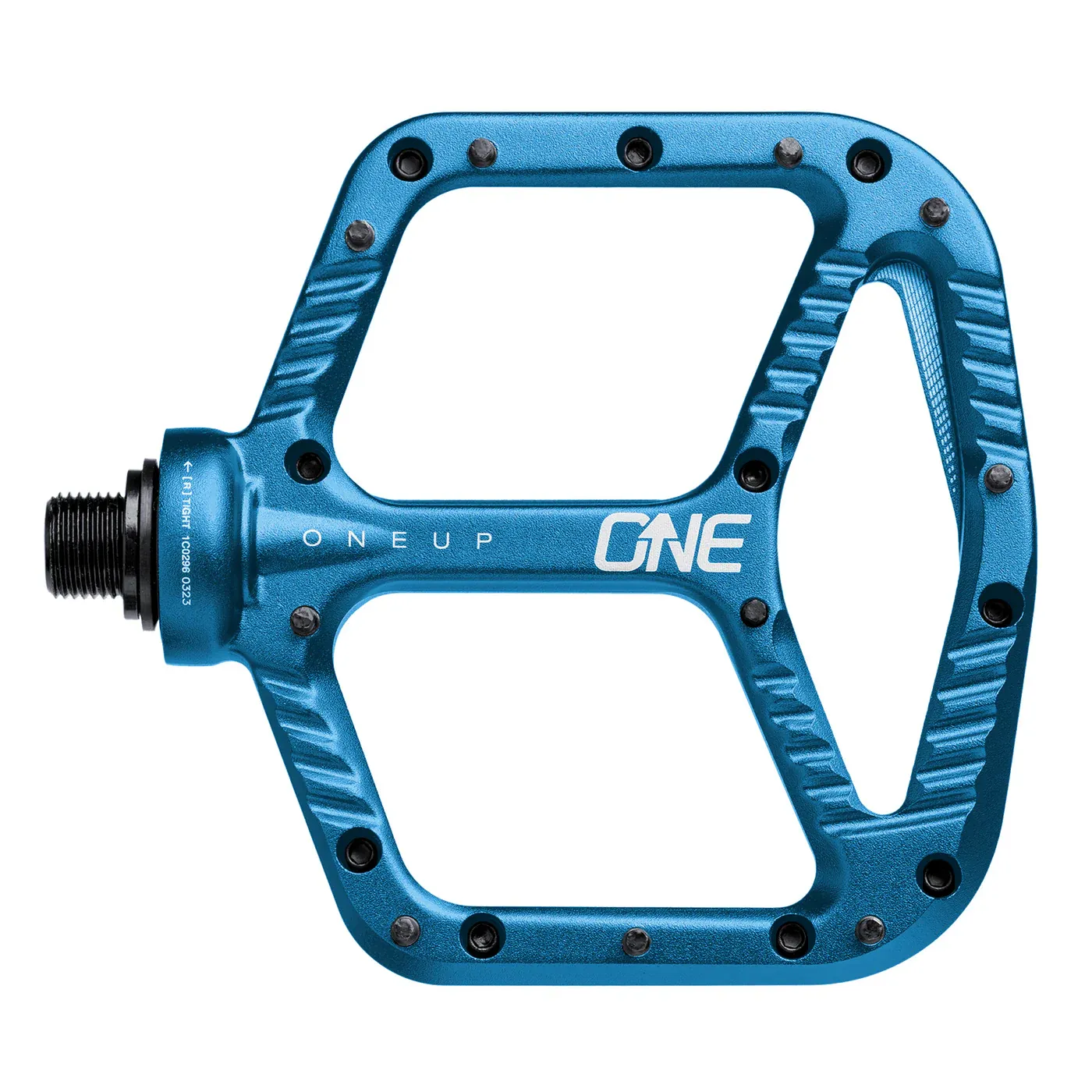 ONE UP FLAT PEDAL ALUMINUM, Color: BLUE