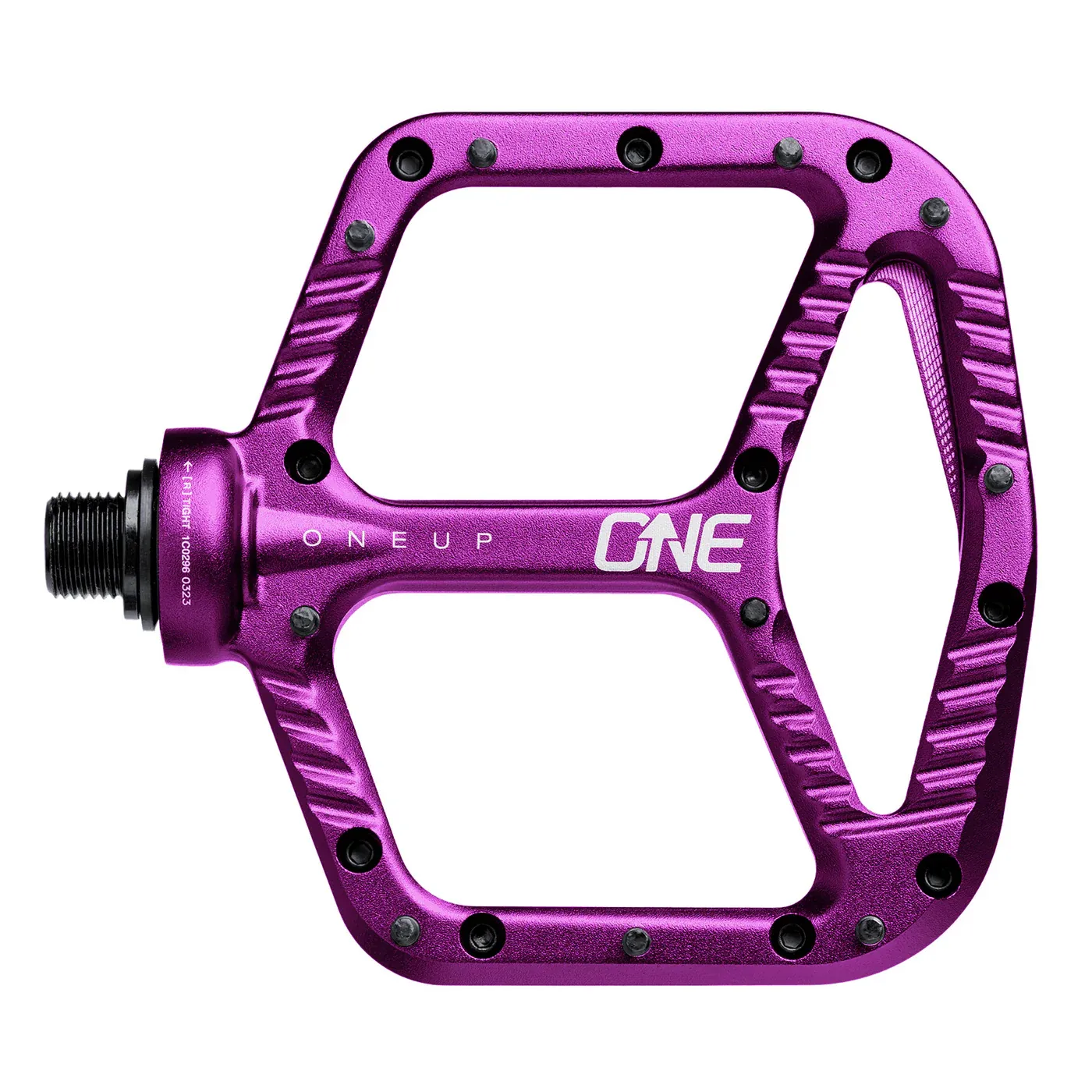 ONE UP FLAT PEDAL ALUMINUM, Color: PURPLE