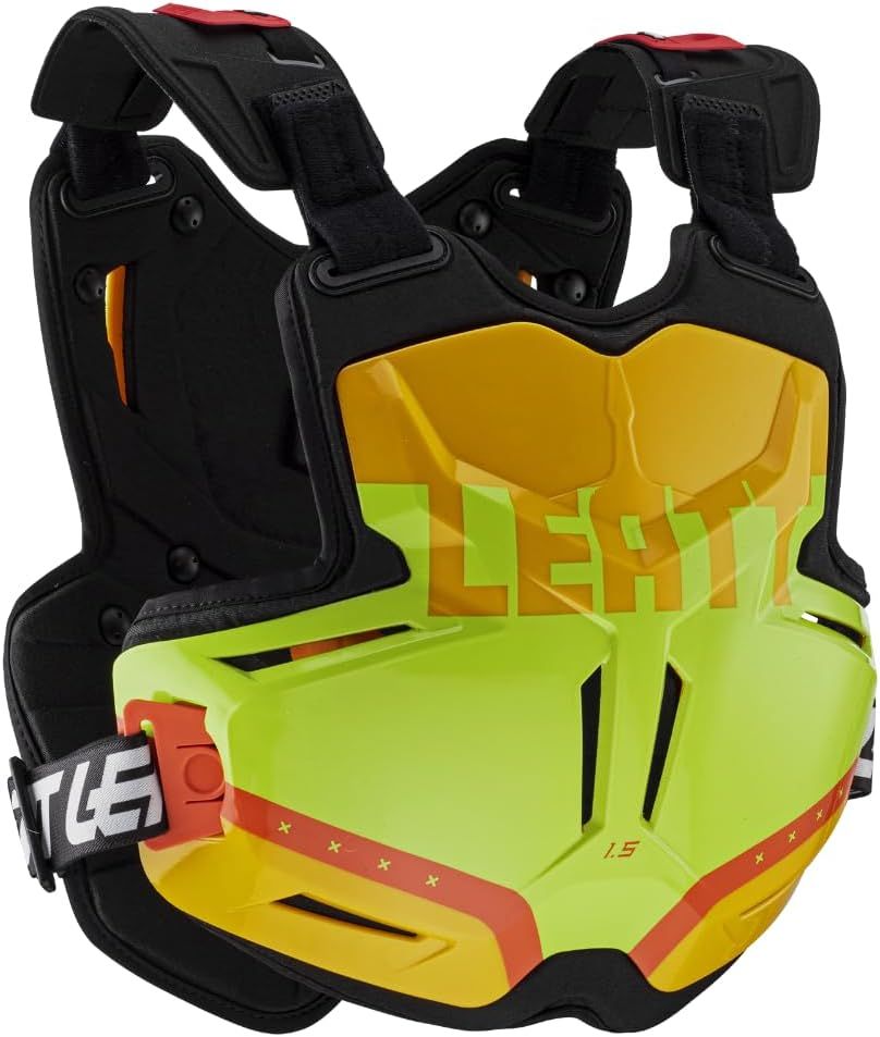 LEATT ARMOUR CHEST PROTECTOR 1.5 2023 O/S, Color: TORQUE CITRUS