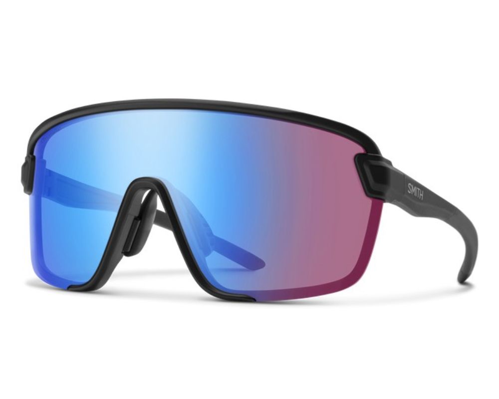 SMITH BOBCAT 2025 MATTE BLACK CHROMA LOW LIGHT ROSE/BLUE MIRROR