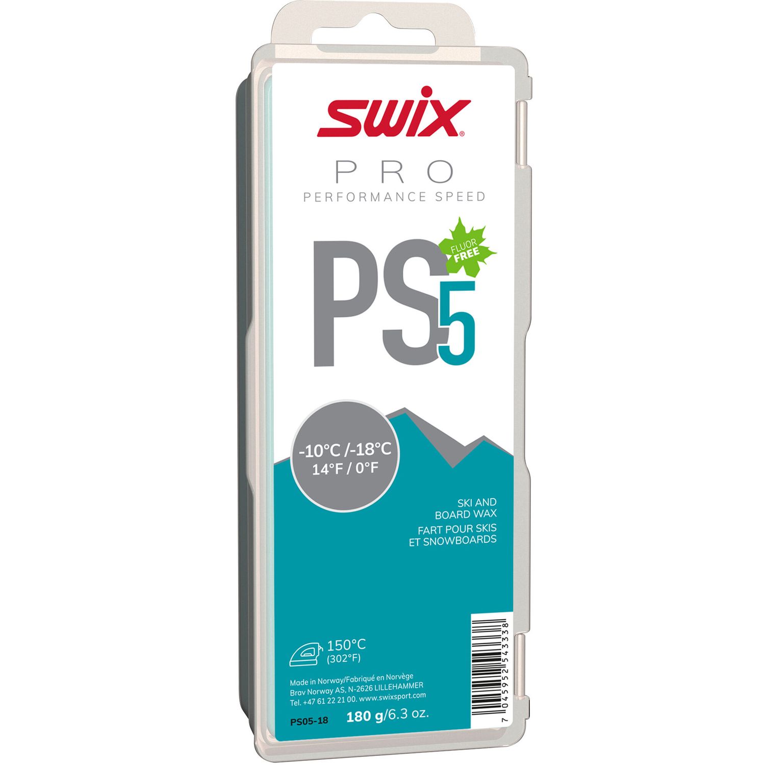 SWIX HARDGOODS PS5 TURQUOISE,180G 25/26