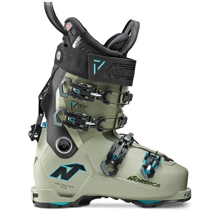 NORDICA UNLIMITED 95 DYN ALPINE SKI BOOTS 25/26  WOMEN