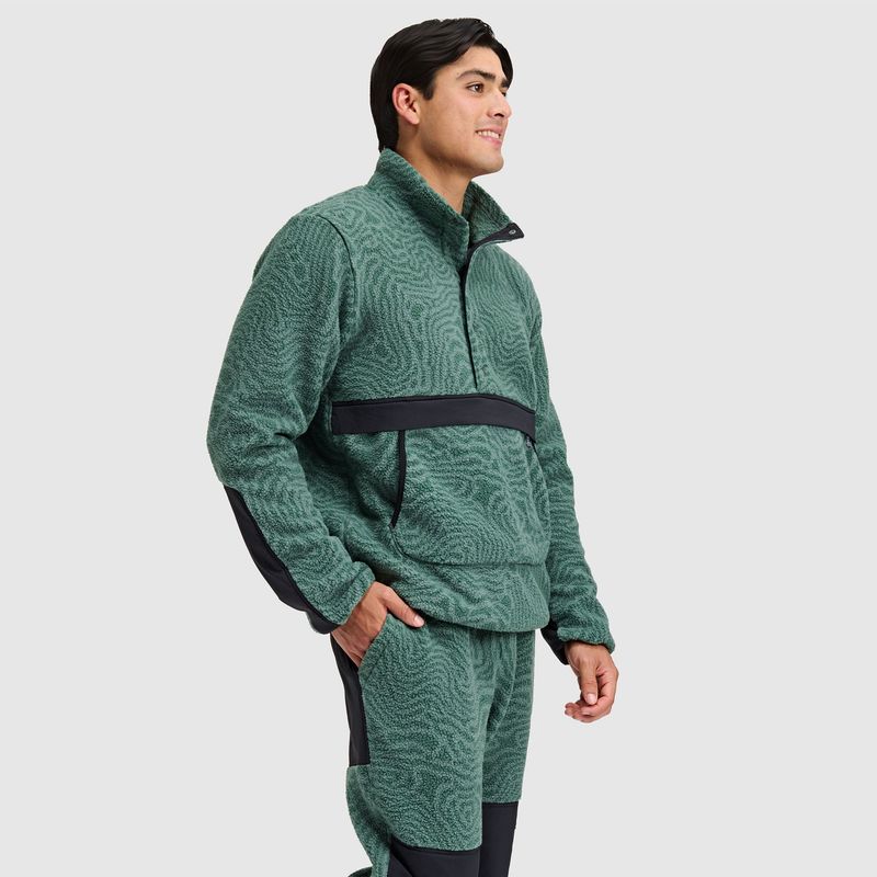 BLACKSTRAP MENS CALDERA SHERPA FLEECE PULLOVER 1/2  SNAP 25/26