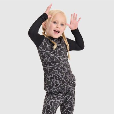 BLACKSTRAP KIDS LITTLE PINE CREWNECK 25/26, Color: STAR SMOLDERED, Size: 6T