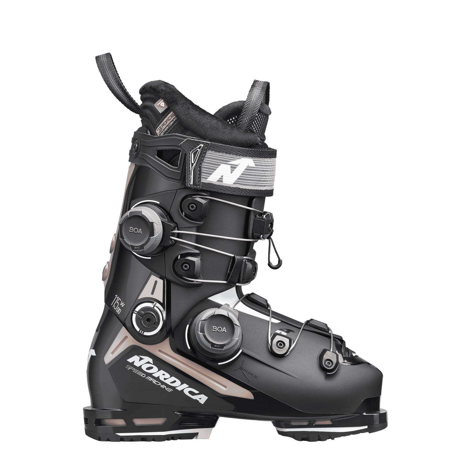 NORDICA SPEEDMACHINE  3 115 W BOA DD ALPINE SKI BOOTS 25/26 WOMEN