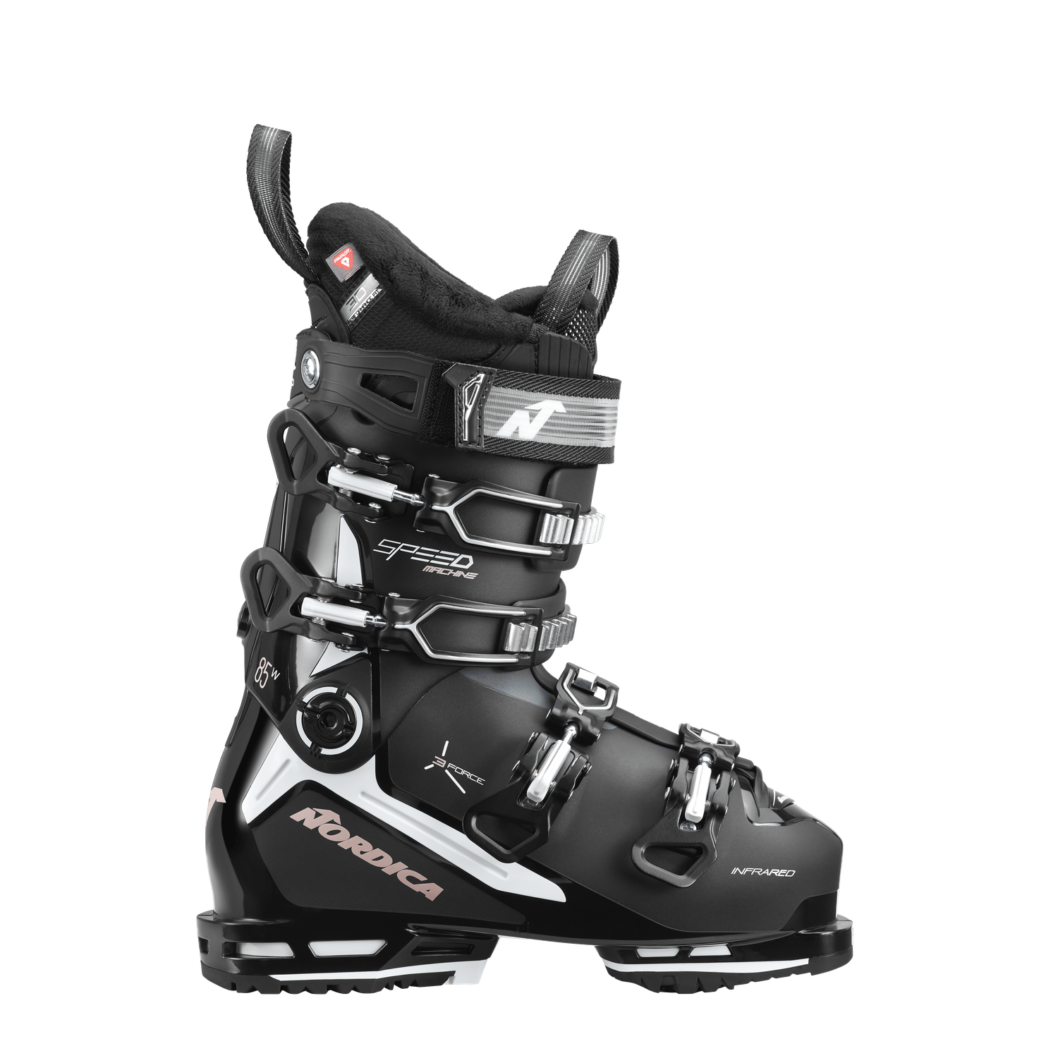 NORDICA SPEEDMACHINE  3 85 W BOA ALPINE SKI BOOTS 25/26 WOMEN