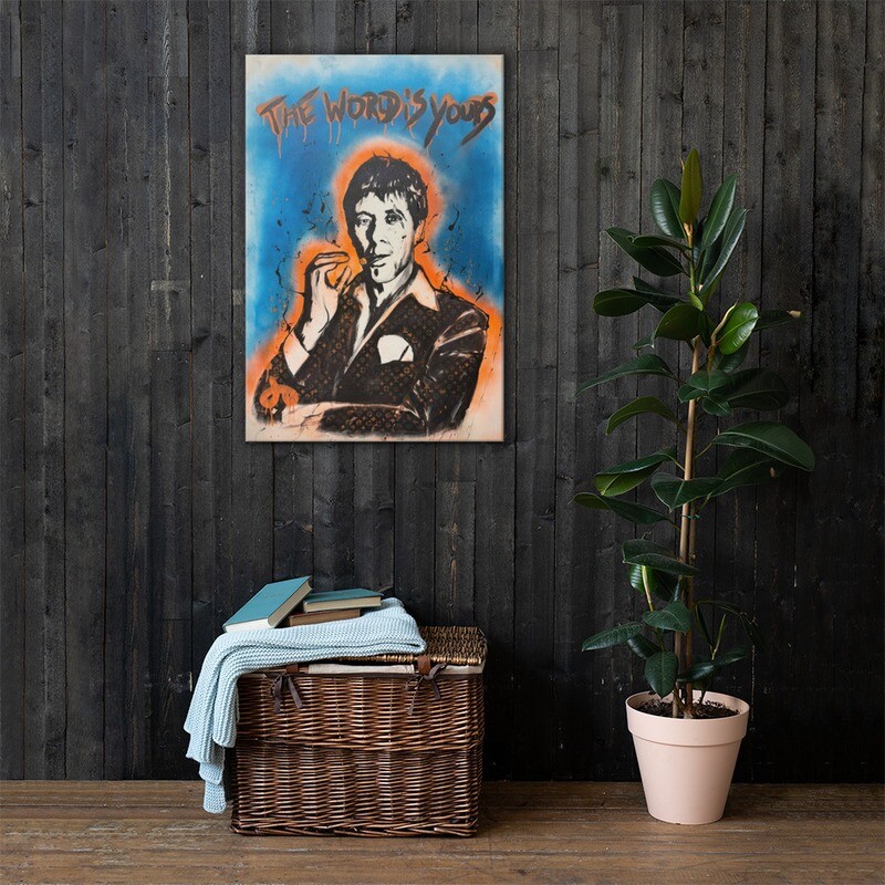 "The World Is Yours" Canvas Print 24 x 36