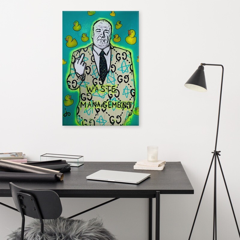 "Waste Management" Canvas Print 24 x 36