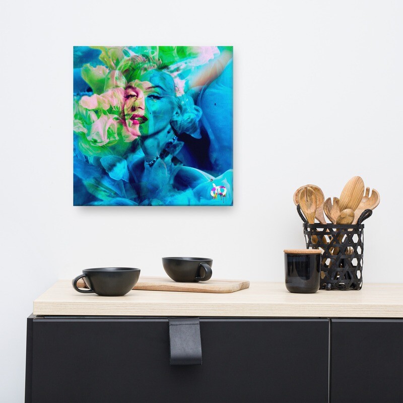 "Up In Smoke" Canvas Print 16 x 16