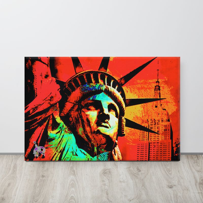 "Lady Liberty" Print Canvas 24 x 36
