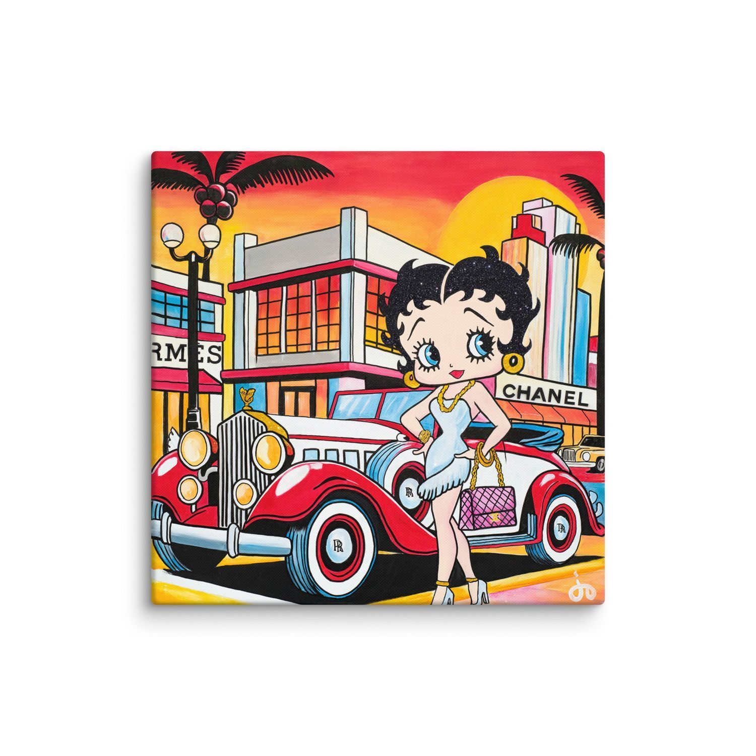 "Rolls To Riches" Print Canvas 24in x 24in