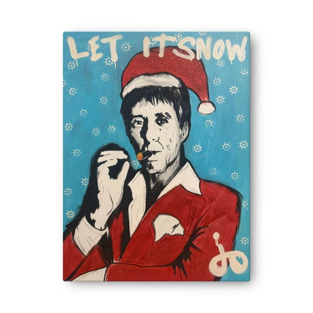 Let It Snow Print Canvas 32in x 24in