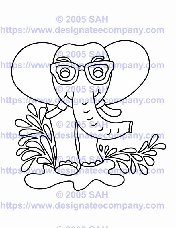 Elephant Eyeglasses Smiling Splashing Water