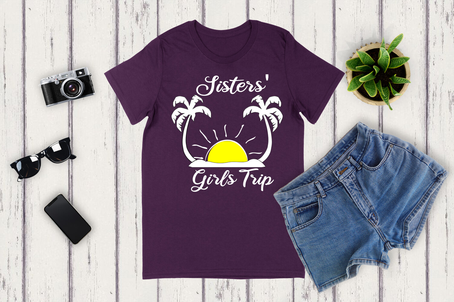 Sisters Girls Trip, Palm Tree, Sun